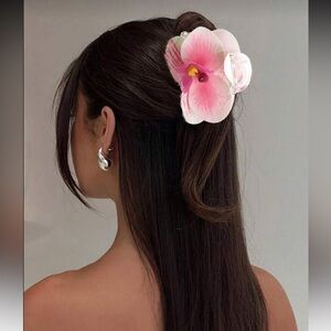 Pink Orchid Hair Clip A1605
